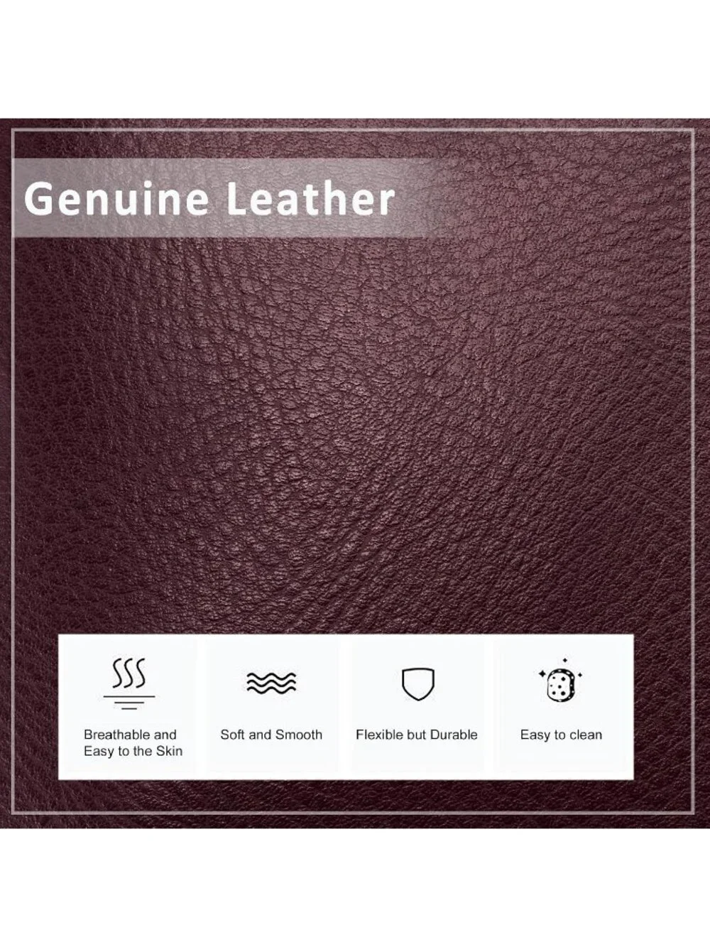 Women's Burgundy Leather Wristlet Clutch Wallet redit Card Holder Purse
